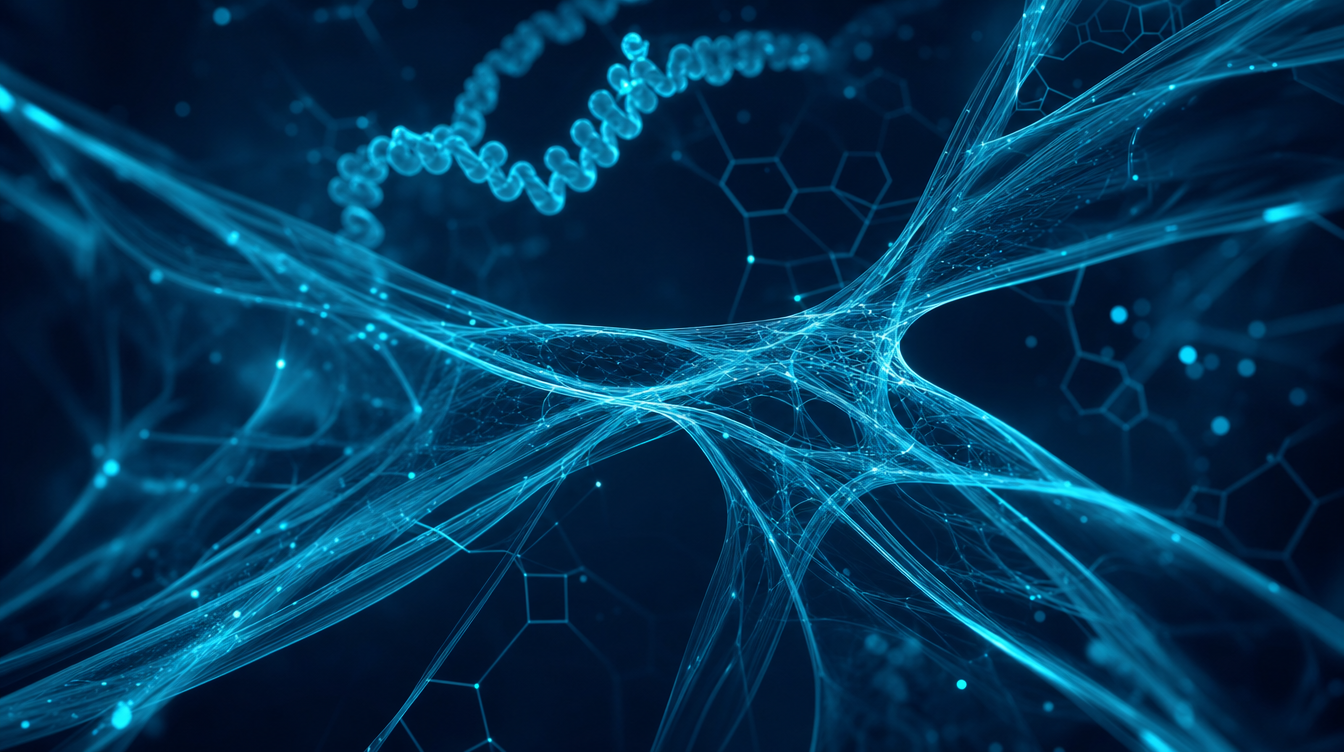 Cyan visualisation of a research-peptide vial with COA — buying peptides