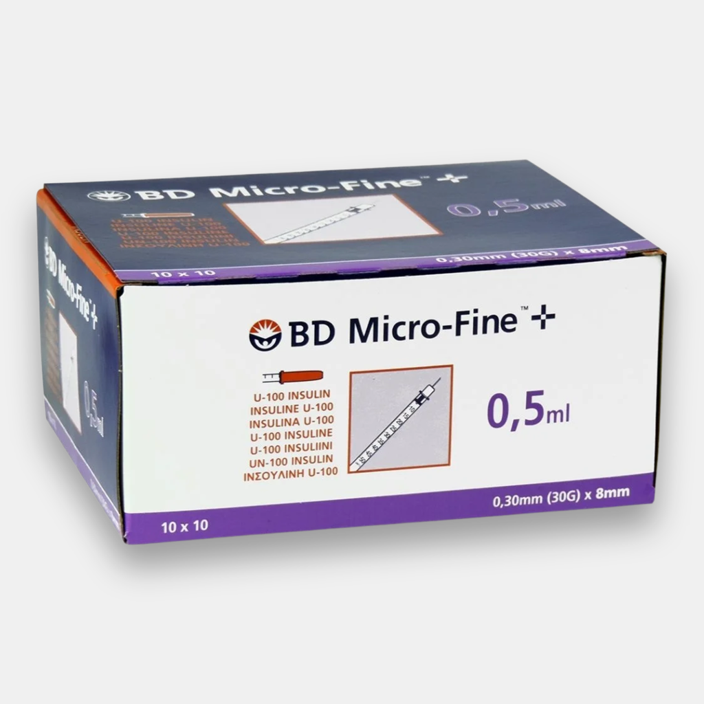 BD Micro-Fine 0.5 ml insulin syringes 30G × 8 mm — LYSENTA