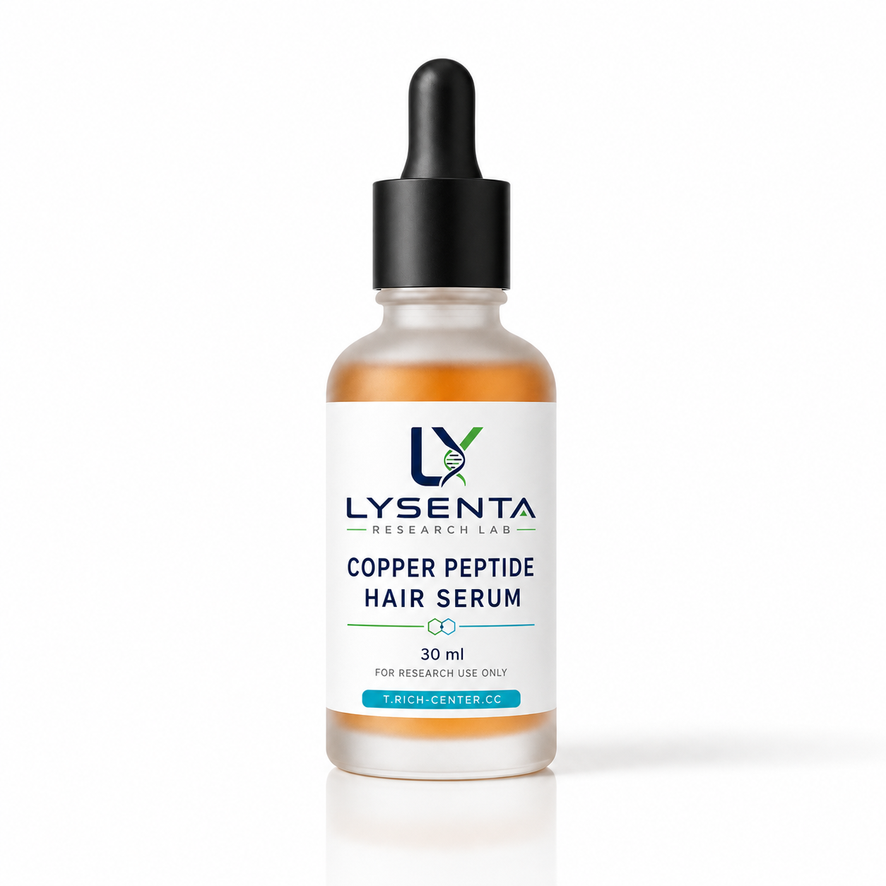 Copper Peptide Hair Serum 30 ml copper peptide hair serum bottle — LYSENTA