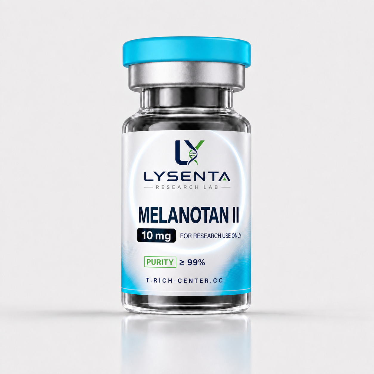 Melanotan II 10 mg pigmentation research peptide vial with lab certificate — LYSENTA