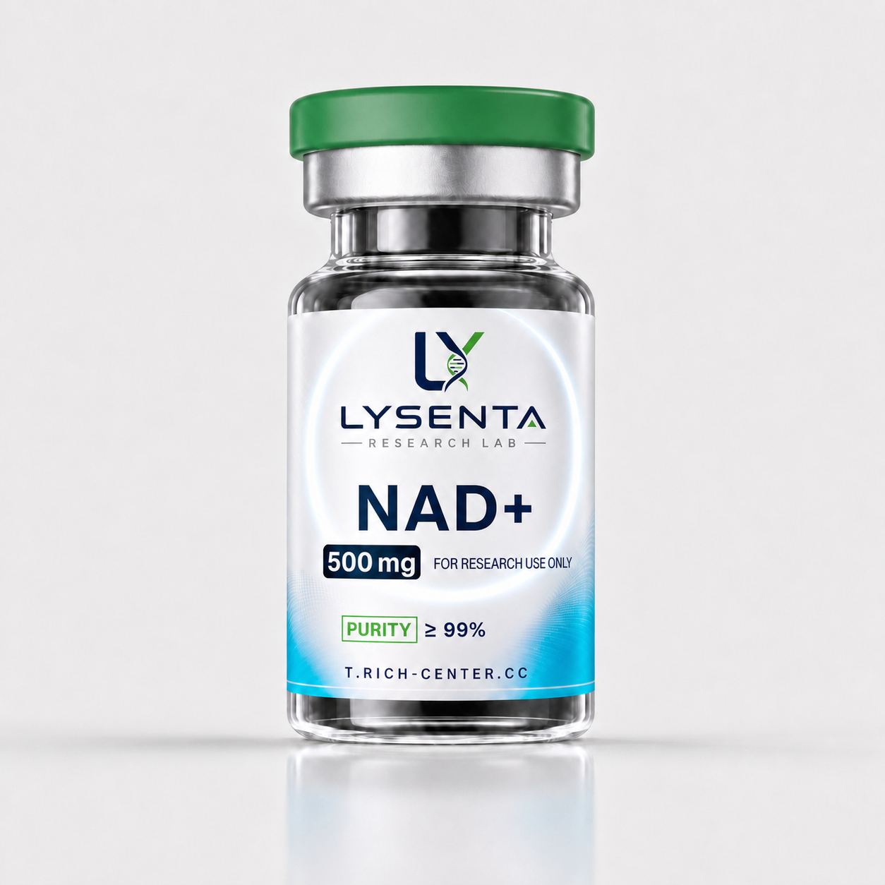 NAD+ 500 mg research compound vial for longevity research — LYSENTA
