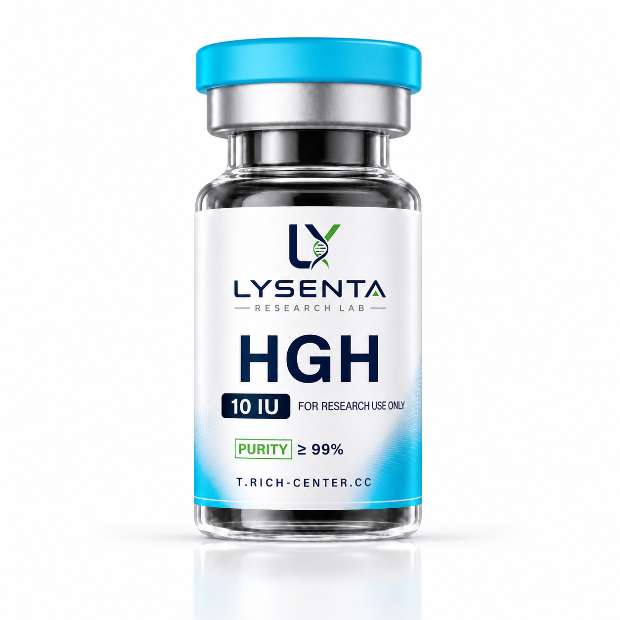 HGH Somatropin 10 IU recombinant growth hormone research vial — LYSENTA