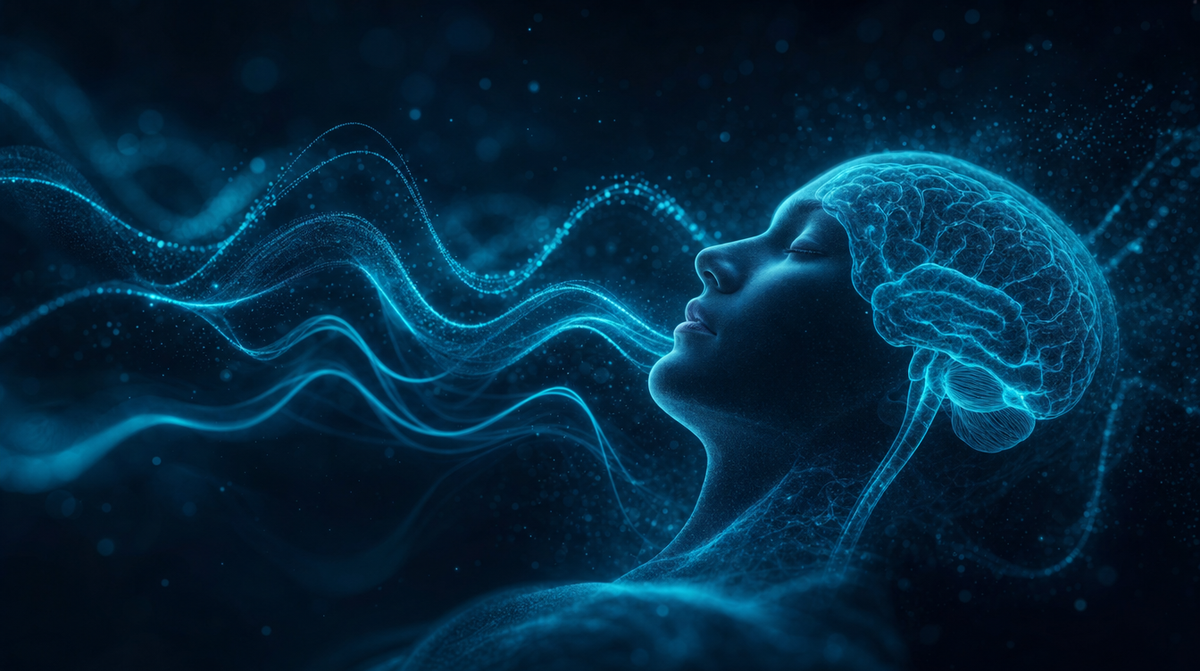 Visualisation of calm delta brain waves — DSIP (Delta Sleep Inducing Peptide) research